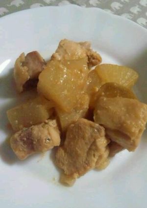 鶏肉と大根の味噌煮♪-レシピのメイン写真
