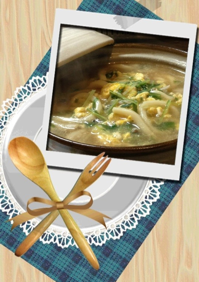リメイク おでんの残りで卵とじうどん☆-レシピのメイン写真