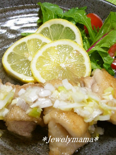 *爽やか♪ねぎ塩レモンでチキンのソテー*-レシピのメイン写真