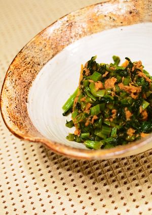 エコでも栄養満点！カブ茎の生姜ツナ炒め-レシピのメイン写真