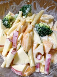 りんごと柿のサラダ-レシピのメイン写真