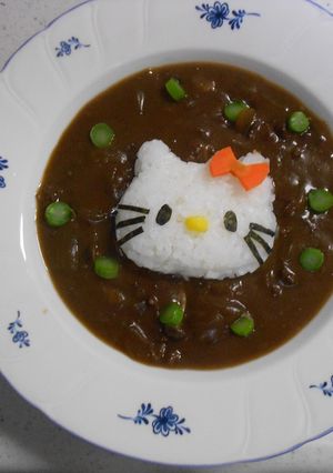 キティちゃん　in　ハッシュドビーフ-レシピのメイン写真