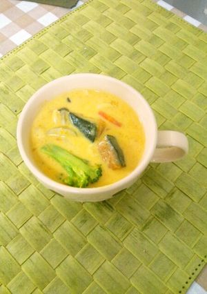 寒い日に☆かぼちゃの酒粕豆乳シチュー-レシピのメイン写真