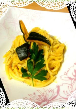 ☆意外とお手軽☆かぼちゃのクリームパスタ-レシピのメイン写真