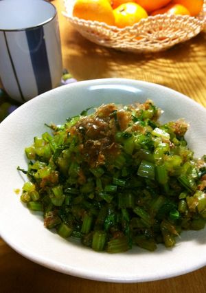 カブの葉おかか炒め-レシピのメイン写真