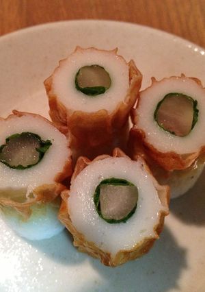 しその葉巻しょうがのちくわ詰め-レシピのメイン写真