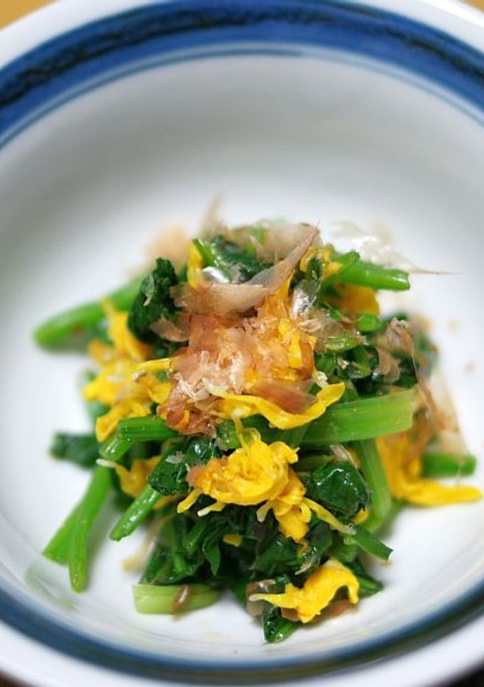 ほうれん草と菊の花のポン酢和え-レシピのメイン写真
