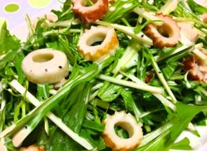 水菜とちくわ☆簡単で美味しいサラダ-レシピのメイン写真