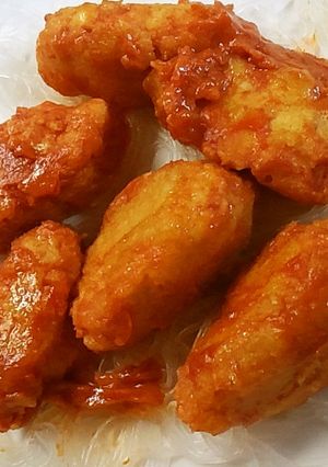 豆腐のから揚げ　豆乳オーロラソース-レシピのメイン写真