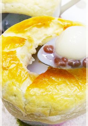 みるく白玉ぜんざい♡ポットパイ-レシピのメイン写真