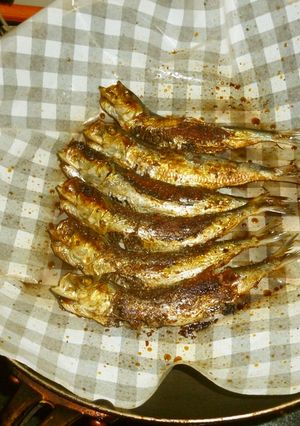 パパの焼き丸干しいわし-レシピのメイン写真
