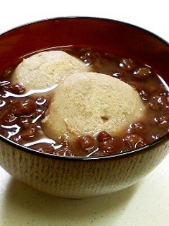 焼き蕎麦がきぜんざい-レシピのメイン写真