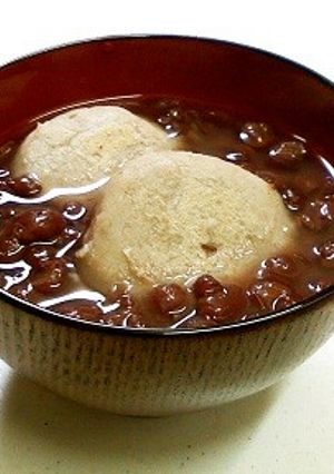 焼き蕎麦がきぜんざい-レシピのメイン写真
