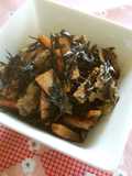 ＊豚肉入りヒジキの煮物＊簡単ご飯のお供☆