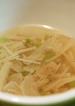 カブとエノキのやさしぃスープ。-レシピのメイン写真