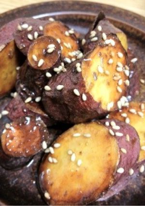 揚げさつまいもの黒糖バター絡め-レシピのメイン写真