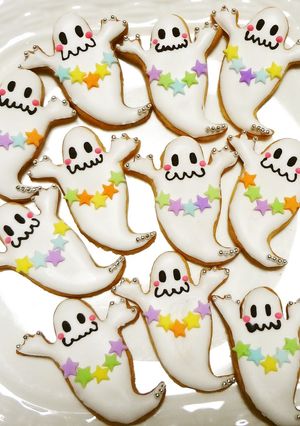 アイシングクッキー○ハロウィン○おばけ○-レシピのメイン写真