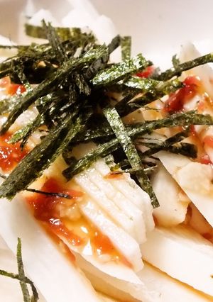 簡単☆サクサク山芋の短冊～梅ポン酢風味～-レシピのメイン写真