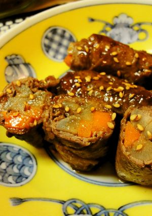 ＊お弁当・おせちに＊牛肉の八幡巻き＊-レシピのメイン写真