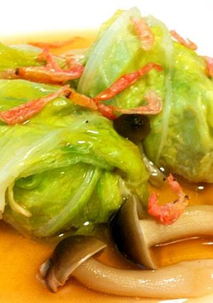 白菜あんかけロール-レシピのメイン写真