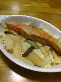 鮭と野菜のレンジ蒸し-レシピのメイン写真