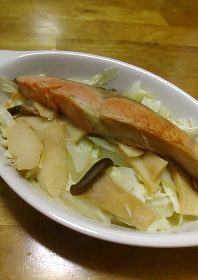 鮭と野菜のレンジ蒸し-レシピのメイン写真