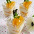 オレンジとチーズのショートケーキ