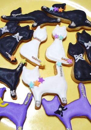 アイシングクッキー○ハロウィン○ネコ○-レシピのメイン写真