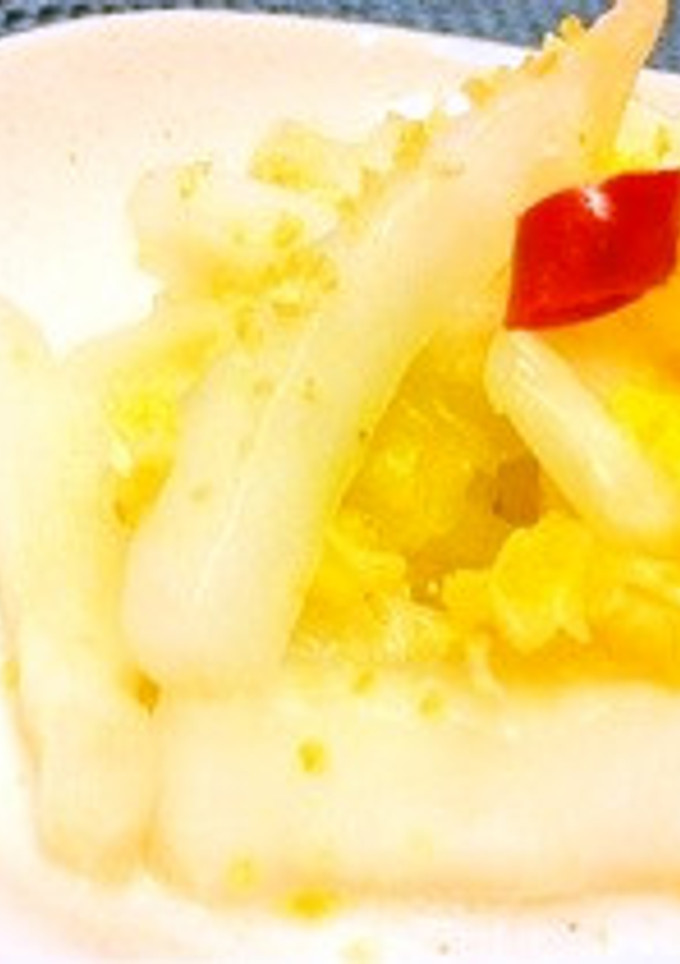 “一日料亭で修業した白菜の茎”の漬物-レシピのメイン写真