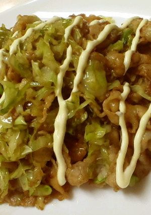 豚バラとキャベツのお好みソース焼き♪-レシピのメイン写真