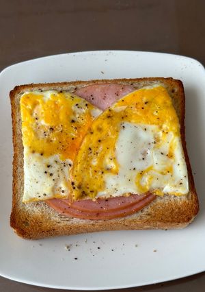 ハムたまごトースト-レシピのメイン写真