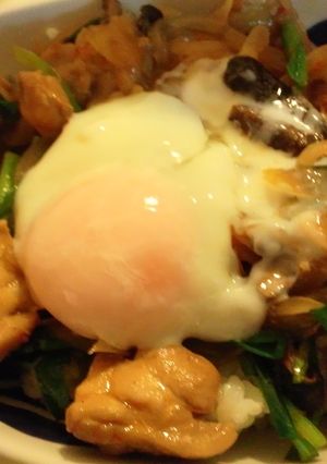 温玉で食べる☆変わり親子丼～中華風～-レシピのメイン写真