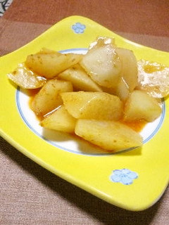 麻婆茄子の素で 大根の中華風煮物-レシピのメイン写真