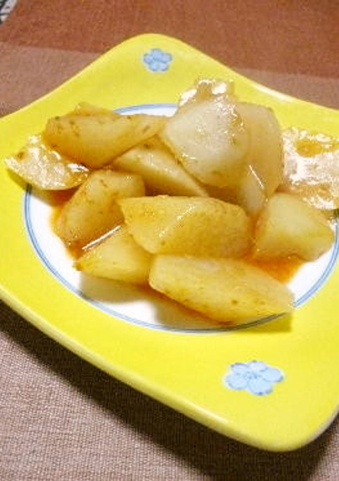 麻婆茄子の素で　大根の中華風煮物-レシピのメイン写真