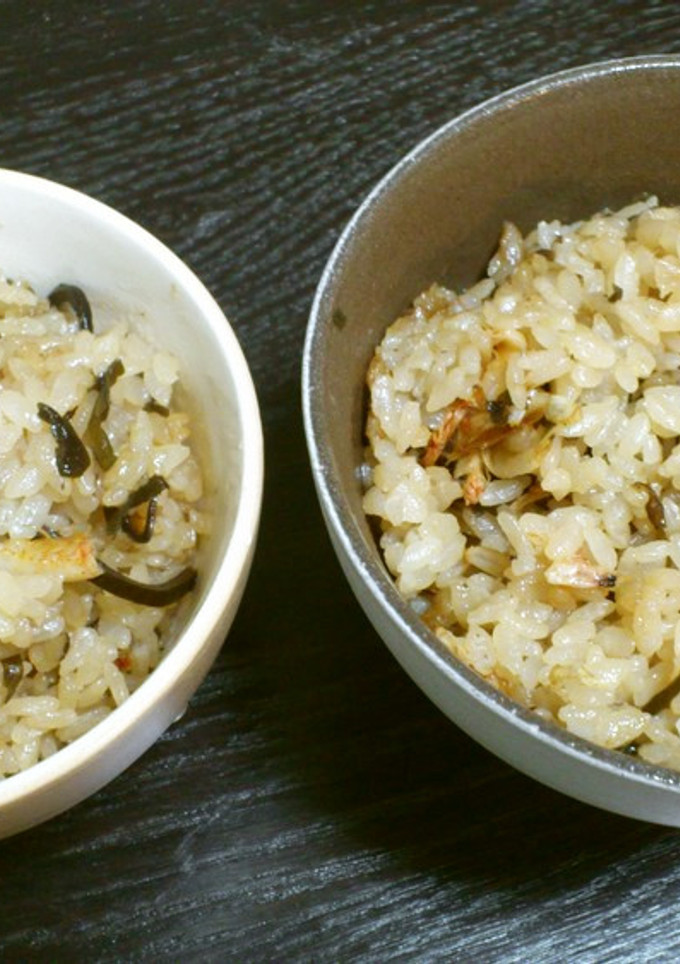 塩こんぶと桜えびだけ！超簡単炊き込みご飯-レシピのメイン写真