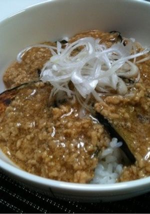 ＊なすの挽肉あんかけ丼＊-レシピのメイン写真