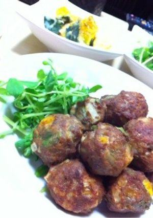 コロコロかぼちゃレンコンの肉団子-レシピのメイン写真