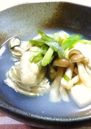 牡蠣の旨みたっぷり湯豆腐♪-レシピのメイン写真