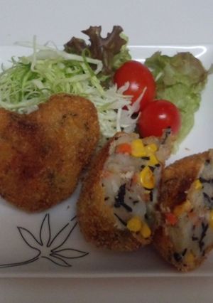 作り置きのひじきの煮物でコロッケ♪-レシピのメイン写真