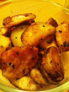 お芋とむね肉の揚げ甘辛炒め-レシピのメイン写真