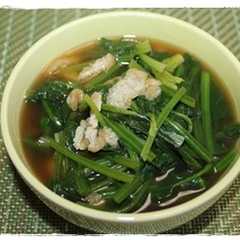 รูปของ ２分で完成☆ほうれん草と油揚げの煮物☆