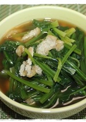２分で完成☆ほうれん草と油揚げの煮物☆-レシピのメイン写真