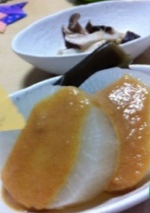 大根にお味噌をかけて-レシピのメイン写真