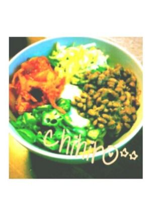 納豆とオクラのピリ辛麺-レシピのメイン写真