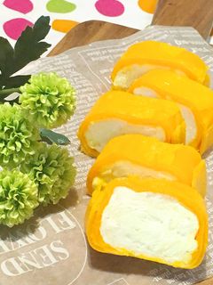 見た目ロールケーキ♪実はふわふわ卵焼き-レシピのメイン写真