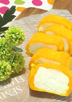 見た目ロールケーキ♪実はふわふわ卵焼き-レシピのメイン写真
