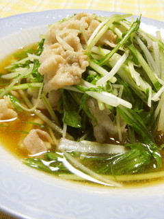 超簡単♪豚肉と水菜のハリハリ煮-レシピのメイン写真