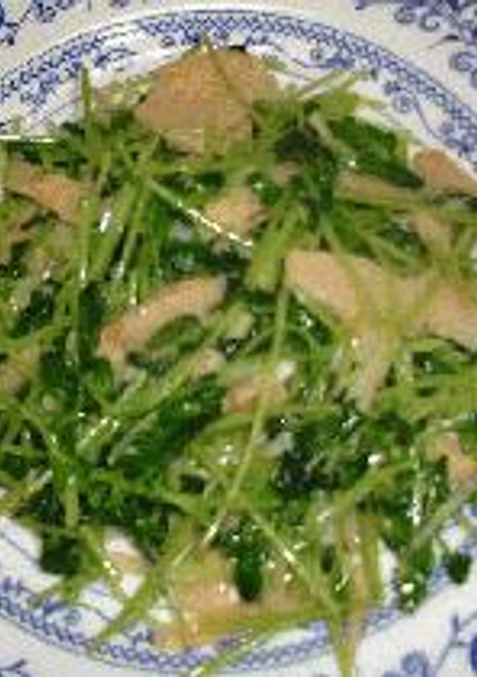 豆苗とメンマの和え物-レシピのメイン写真