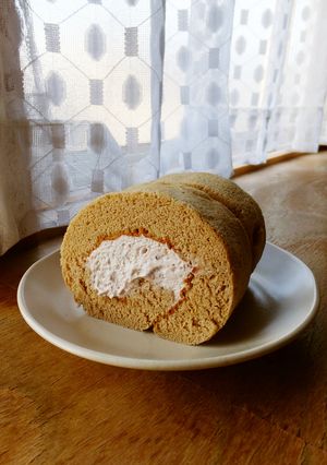 ふんわり小豆モカロール♪-レシピのメイン写真