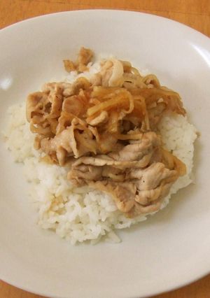 ５分で　簡単ずぼら豚丼☆　-レシピのメイン写真